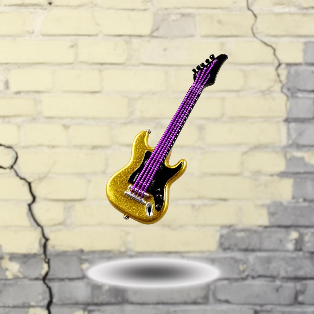 Gold Electric Guitar