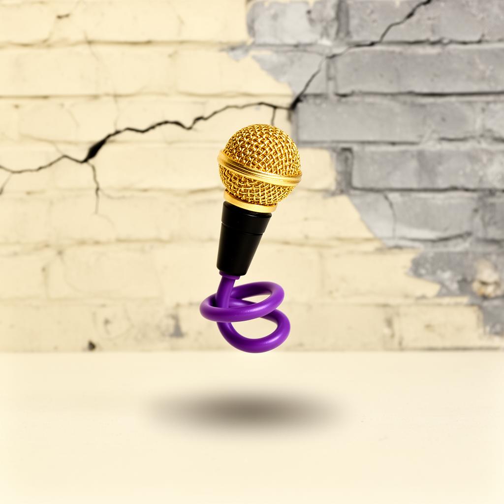 Gold Mesh Mic